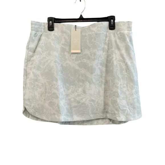 NEW CALIA women's birdie skort 16" in seafom light blue